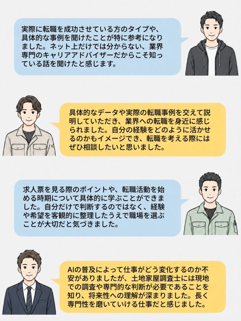 前回の参加者の感想