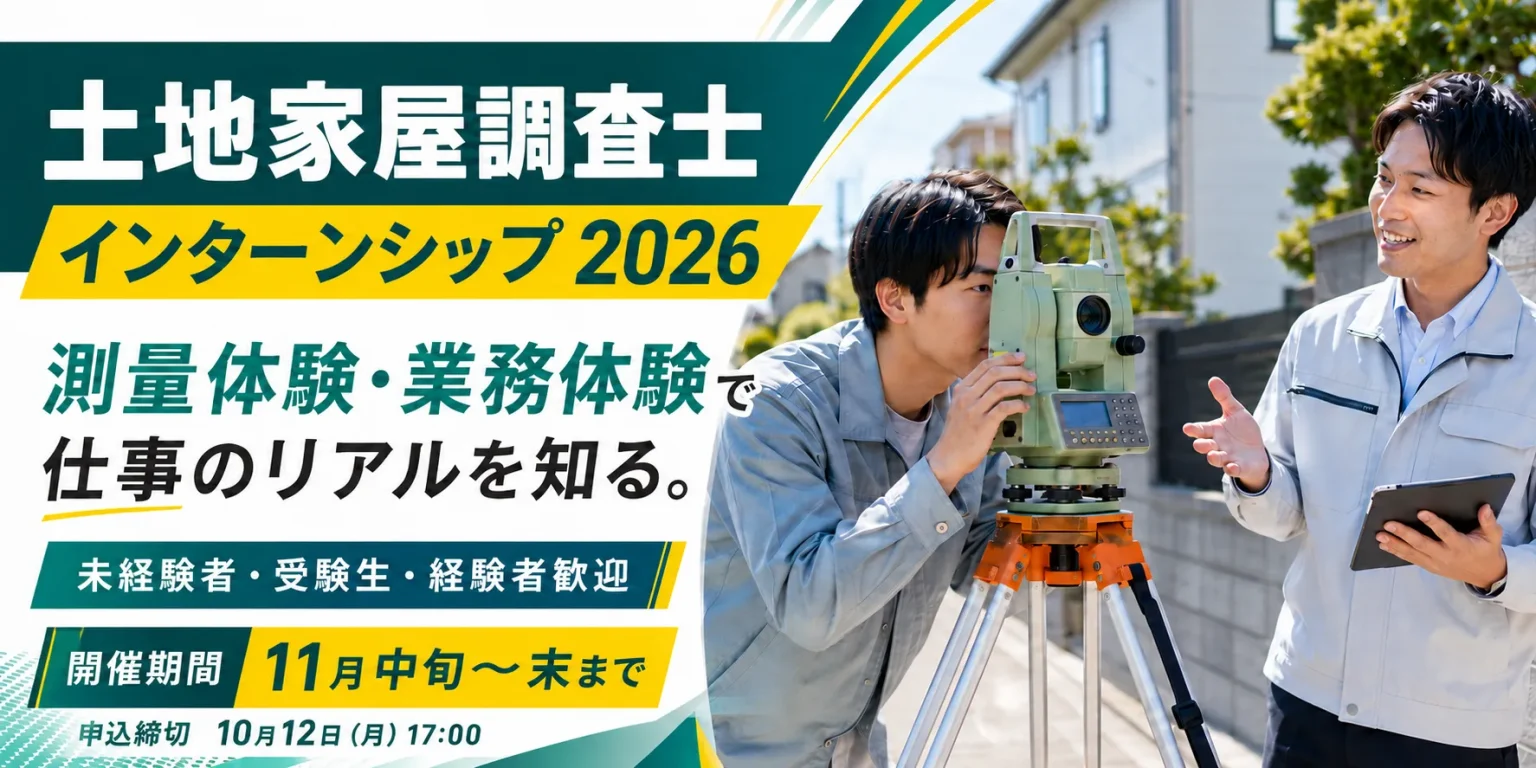 土地家屋調査士インターン2026